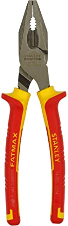 Stanley 0-84-002 Combination Plier Maxsteel, Red/Yellow