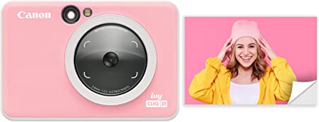 Canon Ivy CLIQ 2 Instant Camera Printer, Mini Photo Printer, Petal Pink (Matte)