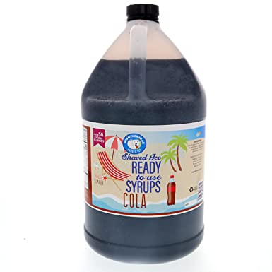Cola Ready to Use Shaved Ice or Snow Cone Syrup Gallon (128 Fl. Oz)