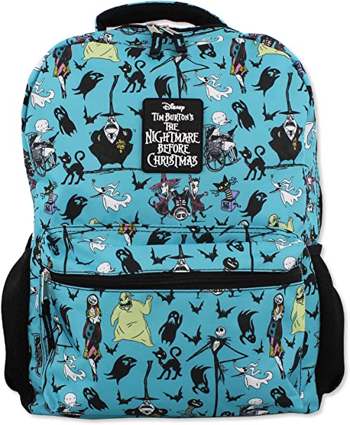 Disney Nightmare Before Christmas Kids 16 Inch School Backpack (One Size, Teal)