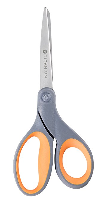 Westcott Titanium Bonded Scissors with Soft Grip Handles, 8" Straight