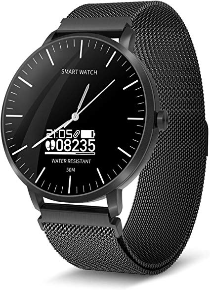 BingoFit Surf Smartwatch Sport Smartwatch Touchscreen Fitness Tracker Quartz Analog Wristwatch for Men Women 50M Water-Resistant Activity Tracker Health Monitor Watch for Android&iPhone