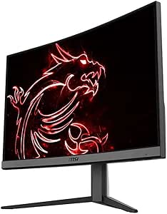 MSI Optix G24C4 Écran PC Gaming Incurvé 23,6" FHD - Dalle VA 1500R, 1920x1080, 144Hz / 1ms, 16:9, FreeSync - DisplayPort 1.2, HDMI 1.4b