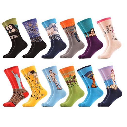 WeciBor Women's Funny Casual Combed Cotton Socks Packs