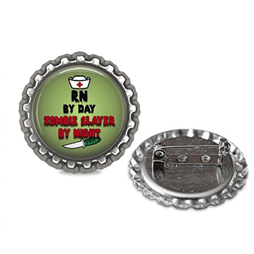RN Zombie Bottlecap Pin