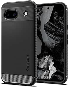 Spigen Rugged Armor [Made for Google] Designed for Pixel 8a Case [Military-Grade Protection] (2024) - Matte Black