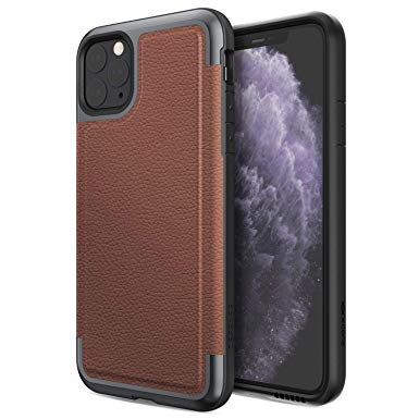Defense Prime Series, iPhone 11 Pro Max Case - Military Grade Drop Tested, Anodized Aluminum Frame, Luxurious Back Panel, and Polycarbonate Protective Case for Apple iPhone 11 Pro Max, (Brown)