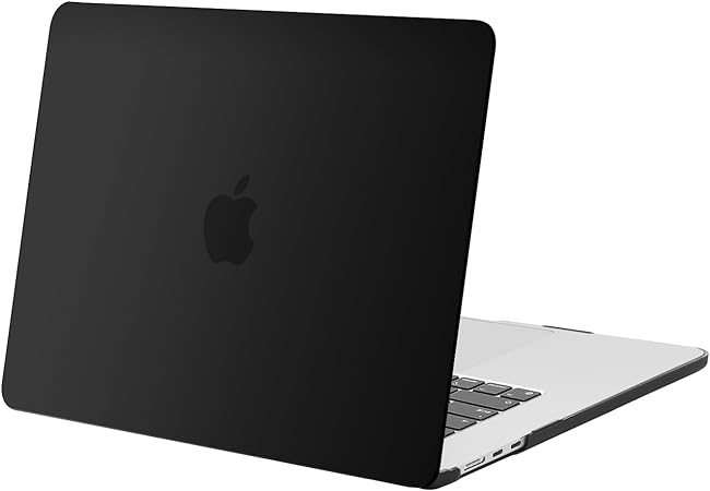 MOSISO Compatible with MacBook Air 15 inch Case 2023 Release A2941 M2 Chip with Liquid Retina Display & Touch ID, Protective Plastic Hard Shell Case Cover, Black