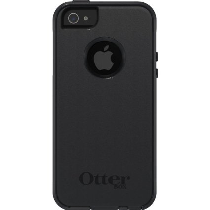 OtterBox Commuter Series Two-Layer Protection Case Cover with Screen Protector for iPhone 5/5S/SE - Black