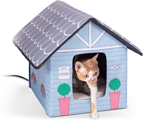 K&H Pet Products Outdoor Kitty House, Insulated Cat Shelter (Heated or Unheated)