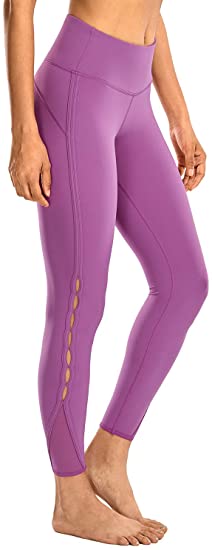 CRZ YOGA Women's Naked Feeling High Waist 7/8 Tight Yoga Pants Workout Leggings -25 Inches