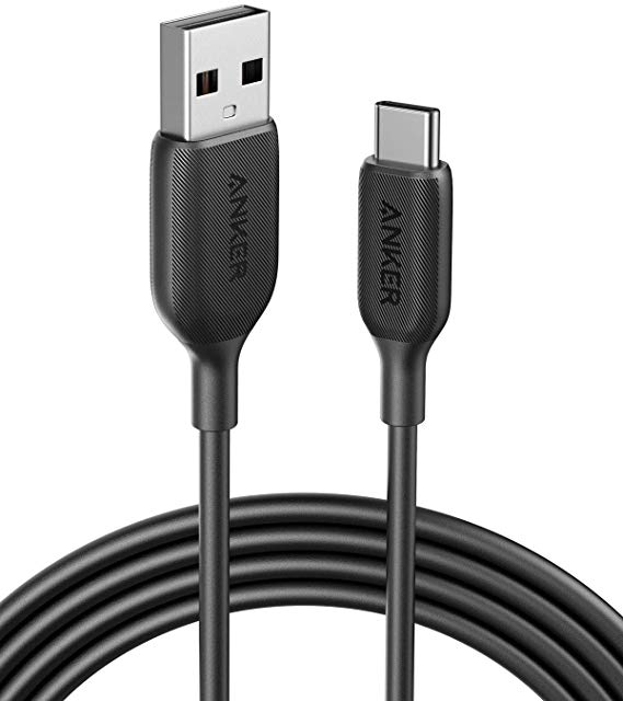 USB Type C Cable, Anker PowerLine III USB-A to USB-C Fast Charging Cord (10 ft), Compatible with Samsung Galaxy S10 S9 Plus S8 Plus, LG V20 G7 G6 G5, Sony XZ, and More