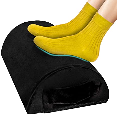 Foot Rest Under Desk Cushion, ACVCY Office Foot Rest at Work Ergonomic Footrest Pure Memory Foam with Handle Non-Slip Surface for Office, Home, Travel, Office Gift