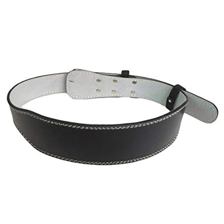 Workouty Padded Leather Weight Lifting Belt Chin Up Pro Bodybuilding Gym Belt