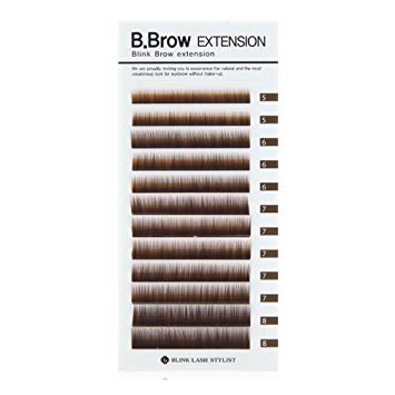 Blink B.Brow Lash Eyebrow Extension Color Brown Thickness 0.1 mm Length 5~8 Mix