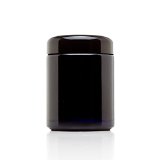 Infinity Jars 250 ml 85 fl oz Tall Black Ultraviolet Refillable Empty Glass Screw Top Jar