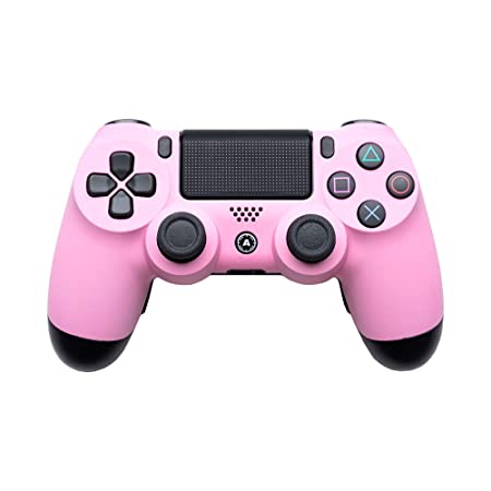 AimControllers PS4 Custom Wireless Controller, Playstation 4 Personalized Gamepad with 4 Paddles - Pink
