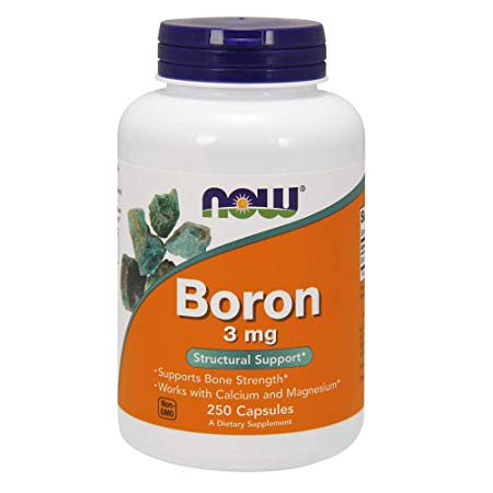 Now Foods Boron 3 Mg - 250 Capsules