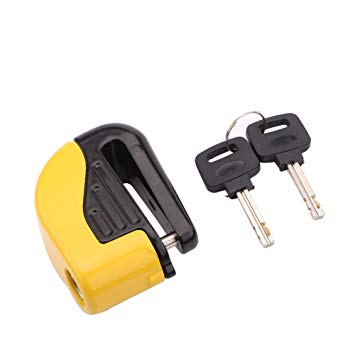 Bike Brakes Lock, 2 Colors Bike Cycling Anti Theft Small Disc Brakes Alarm Lock Bicycle Security Accessories