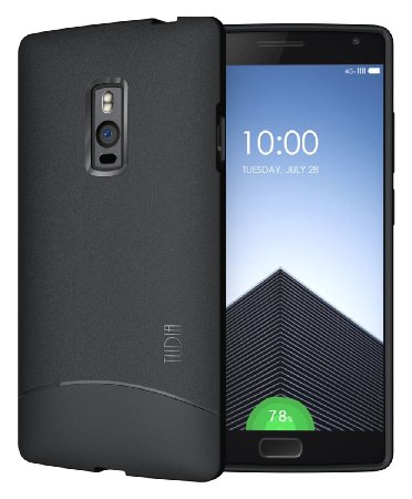 OnePlus 2 Case - TUDIA Ultra Slim Full-Matte ARCH TPU Bumper Protective Case for OnePlus Two (Black)