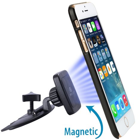 New Rectangle Design CD Slot Magnetic Car Mount Holder for Cell Phones and Mini Tablets with Fast Swift-Snap Technology Magnetic Cell Phone Mount