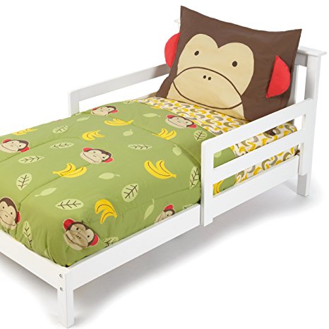 Skip Hop 4 Piece Toddler Bedding Set, Monkey