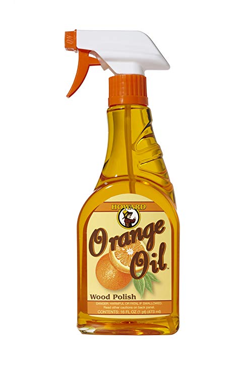 Howard Products ORS016 16-Ounce Orange Oil Wood Polish Trigger Spray, 1-Pint