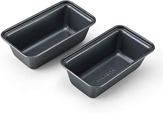 Instant Pot 5252185 Official Mini Loaf Pans, Set of 2, Compatible with 6-quart and 8-quart cookers, Gray