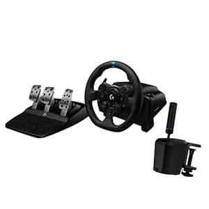 Logitech G923 Racing Wheel and Pedals   RS Shifter & Handbrake Bundle - PS5/PS4/PC