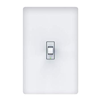 GE Lighting 93105376 Smart Toggle Style, Wi-Fi, Alexa/Google Assistant Without, Works with HomeKit with Hub, Single-Pole/3-Way Replacement C by GE On/Off Switch, White