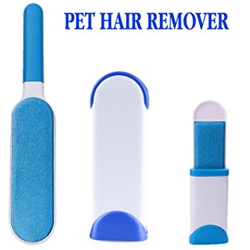 Pet Hair Remover with Self-Cleaning Base Removes Hair, Fur and Lint from Sofa Clothes Cleaning Dog Cat Brush Hair Remover