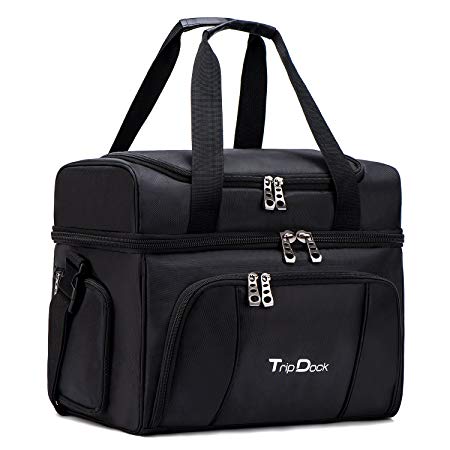 TripDock Large Capacity Insulated Cooler Bag (15x 9X 12 inches)-Outdoor Picnic Lunch Box-Thermal Travel Coolers Tote