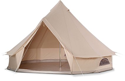 DANCHEL 4-Season Cotton Bell Tents (10ft 13.1ft 16.4ft 19.7ft Dia. size options)