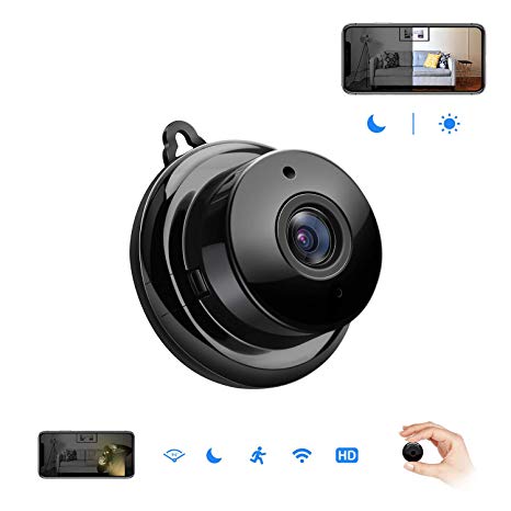 Mini Spy Hidden Camera,Isotect HD 720p Nanny Cam,Wireless WiFi Security Camera for Home Office with Two-Way Audio,Night Vision and Motion Detection.