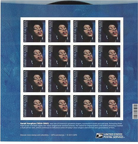 Sarah Vaughan Forever Stamps Sheet of 16