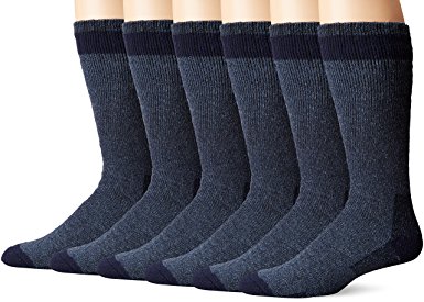 Limited Time Offer! Bright Star Men’s "6 Pair" WOOL Heavy Boot Socks 10-13
