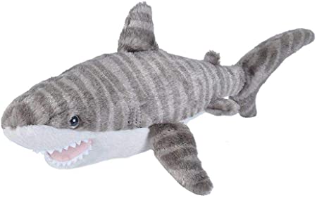 Wild Republic Tiger Shark Plush, Stuffed Animal, Plush Toy, Gifts for Kids, Cuddlekins 13 Inches