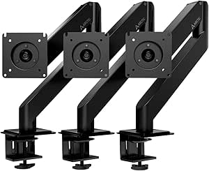 ARCTIC X1-3D (3er Bundle) - Monitor Halterung mit Gasliftarm für bis zu 40"/43" Ultrawide, bis 10 kg pro Arm, VESA 75x75/100x100, neigbar, schwenkbar, höhenverstellbar - Schwarz