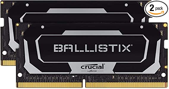 Crucial Ballistix 2666 MHz DDR4 DRAM Laptop Gaming Memory Kit 16GB (8GBx2) CL16 BL2K8G26C16S4B