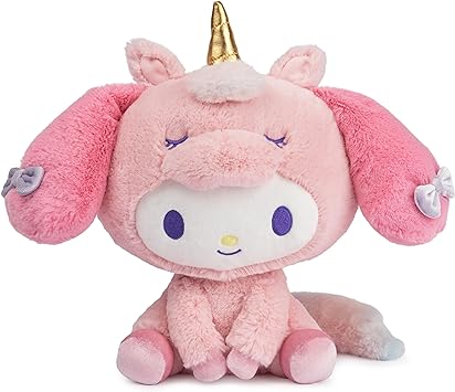 GUND Sanrio My Melody Unicorn Plush Toy, Premium Stuffed Animal for Ages 1 and Up, Pink, 9.5”