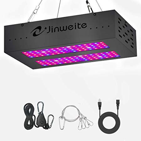 LED Grow Light 600W Jinweite,with Newest Secondary Optical Design,Full Spectrum Grow Lights for Indoor Plants Veg and Flower (Replaced 400W HPS Light,Actual Power Consumption 100W) (600W)