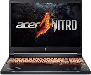 Acer Nitro V Gaming Laptop | AMD Ryzen 7 8845HS Octa-Core AI Capable Processor | NVIDIA GeForce RTX 4060 Laptop GPU | 16" WUXGA IPS 165Hz Display | 16GB DDR5 | 1TB Gen 4 SSD | Wi-Fi 6E | ANV16-41-R5J0