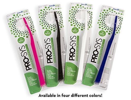 PRO-SYS® Adult Tynex Toothbrush - Clinically Proven to Harbor 1,500 Times Less Bacteria, Pack of 4.