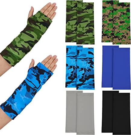 6 Pack Arm Cast Cover Elastic Cast Sleeve Arm Decorative Cast Cover Removable Washable Arm Cast Protector