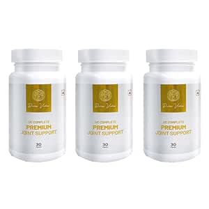 Pura Vida Premium Joint Support Supplement For Women and Men | Undenatured Type II Collagen, Glucosamine & Chondroitin | Joint Strength, Mobility, and Flexibility - 30 Capsules (Pack of 3)