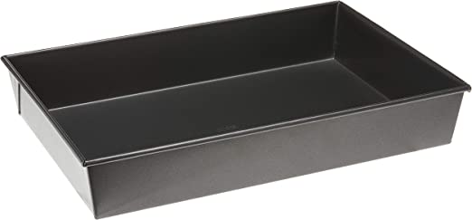 Winco HRCP-1812 Rectangular Non-Stick Cake Pan, 18-Inch by 12-Inch, Aluminized Steel, Black