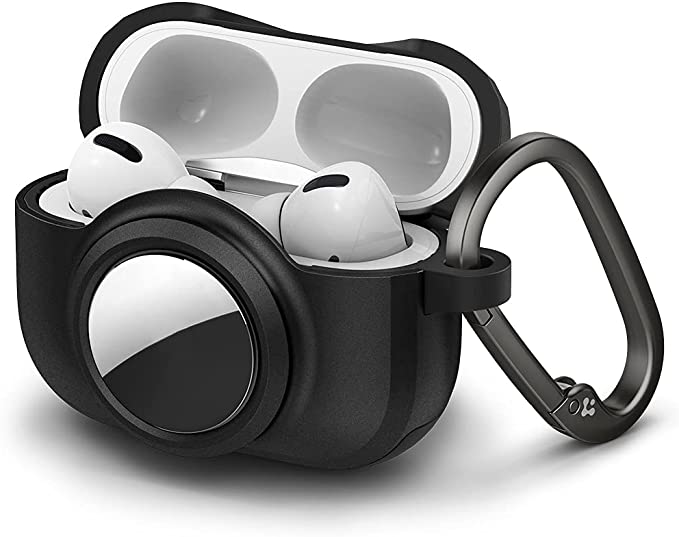 Spigen Tag Armor Duo Designed for Airpods Pro and AirTag Case Cover - Matte Black