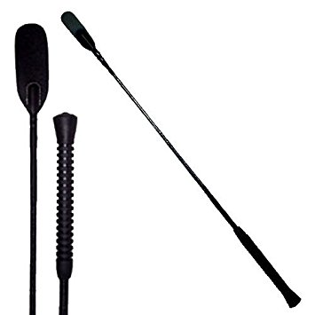 Intrepid International Horse Riding Crop with Rubber Handle, 26-Inch