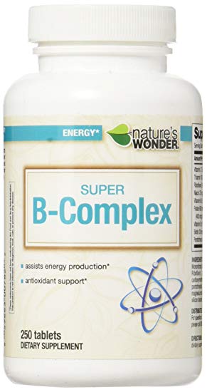 Nature's Wonder Super B Complex Tablets, 250 Count