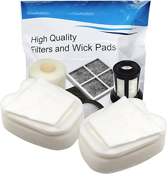 HQRP 2-pack Foam & Felt Filter Kit compatible with Shark Rocket HV319 HV320 HV321 HV322 HV324 HV345 UV330 UV380 UV422 UV425CCO ZS350 ZS351 ZS352 ZS360 Stick Vacuums, Parts XPMFK320 & 1084FTV320 Replacement